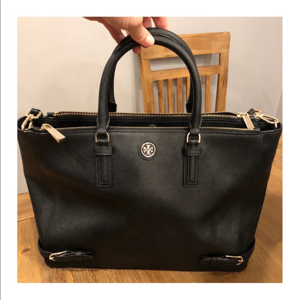 Tory Burch large Robinson leather tote
